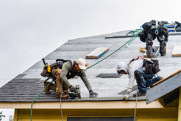 Professional Gutter Installation technician working in Dallas, NC